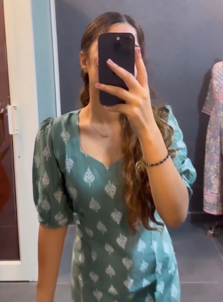 Multi-Color Cotton Printed Kurti For Women