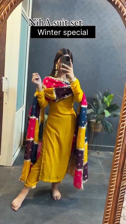 Niha Cotton Special Winter Duppta suit set