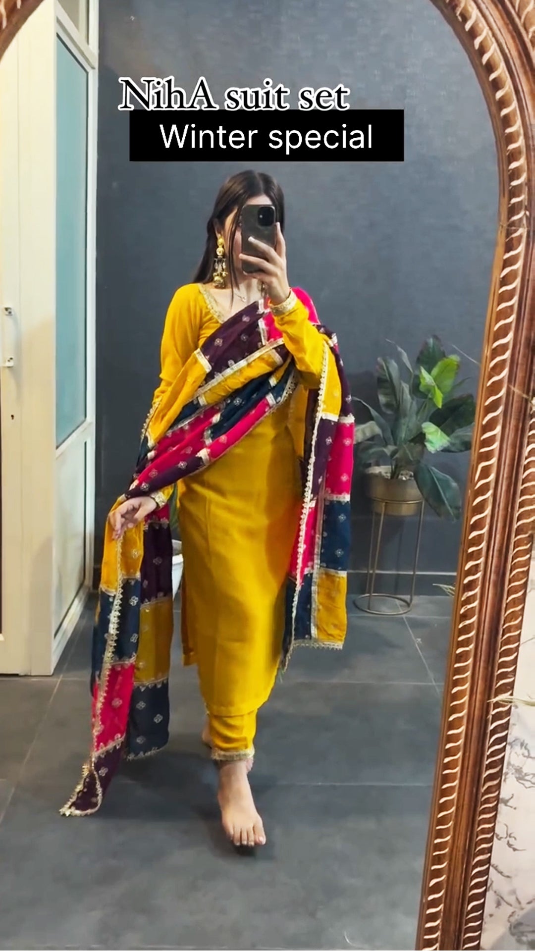 Niha Cotton Special Winter Duppta suit set